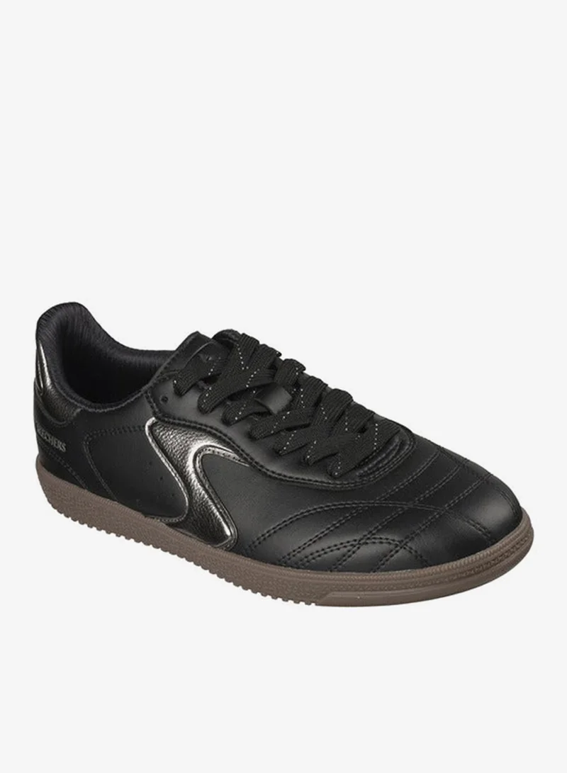 Women Hotshot Lace-Up Ankle Sneakers - 185252-Bksl